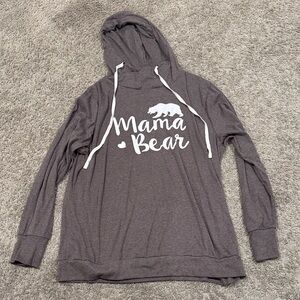 Gray 'Mama Bear' Hoodie